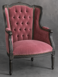 Bergère 3 pans style Louis XVI fabriquée sur mesure - LES MEUBLES DOBOIS