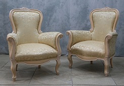 Fauteuil Bergère Cabriolet Style Louis XV