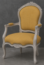 Fauteuil de salon cabriolet Style Louis XV laqué gris foncé et velours rouge cerise - LES MEUBLES DOBOIS