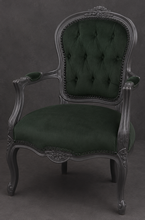 Fauteuil de bureau cabriolet style Louis XV - LES MEUBLES DOBOIS