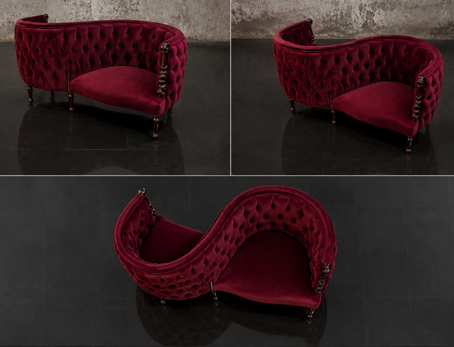 Fauteuil confident 2 places Louis XVI assise confortable Meubles Dobois