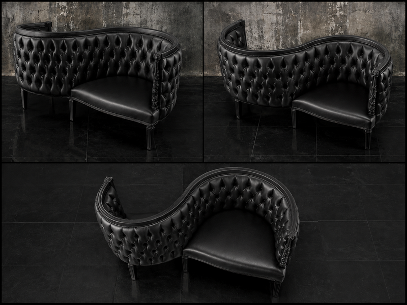Fauteuil confident 2 places moderne tissu uni Meubles Dobois