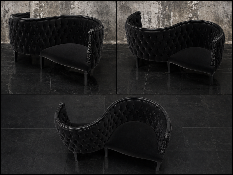 Fauteuil confident 2 places moderne tissu contemporain Meubles Dobois