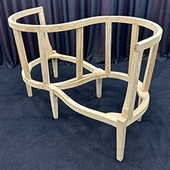 Fauteuil confident 2 places baroque bois sculpté MEUBLES DOBOIS