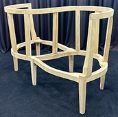 Fauteuil confident 2 places baroque accoudoirs sculptés MEUBLES DOBOIS