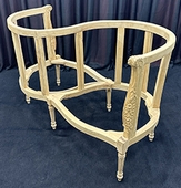 Fauteuil confident 2 places baroque piétement doré MEUBLES DOBOIS