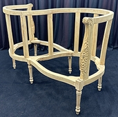Fauteuil confident 2 places Louis XV dossier enveloppant MEUBLES DOBOIS