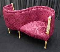 Fauteuil confident 2 places Louis XV assise confortable MEUBLES DOBOIS