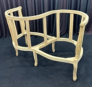 Fauteuil confident 2 places Louis XVI piétement fuselé MEUBLES DOBOIS