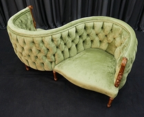 Fauteuil confident 2 places Louis XVI élégance classique MEUBLES DOBOIS