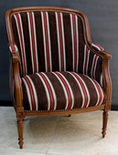 Fauteuil gondole Louis XVI traditionnel avec assise confortable - Meubles DOBOIS