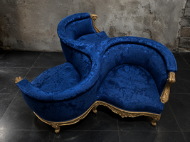 Fauteuil Indiscret 3 places style Louis XV finition bois - Les Meubles Dobois