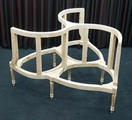 Fauteuil indiscret 3 places style Louis XV bois doré sculpté MEUBLES DOBOIS