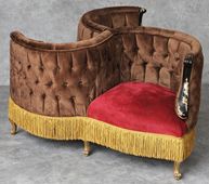 Fauteuil Indiscret 3 places Style Louis XV