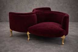 Fauteuil Indiscret 3 places Style Louis XV