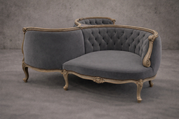 Fauteuil Indiscret 3 places Style Louis XV