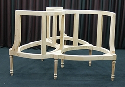 Fauteuil Indiscret 3 places de Style Louis XVI