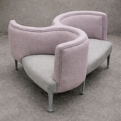 Fauteuil Indiscret 3 places de Style Louis XVI
