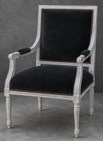 Fauteuil Jacob classique à dossier garni – LES MEUBLES DOBOIS