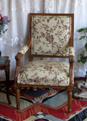 Fauteuil Jacob Louis XVI traditionnel pour intérieur classique - Meubles DOBOIS