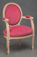 Fauteuil de bureau Médaillon avec accoudoirs - LES MEUBLES DOBOIS
