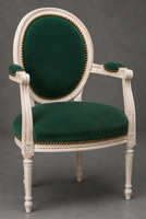Fauteuil de bureau Médaillon STYLE LOUIS XVI - LES MEUBLES DOBOIS