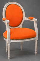 Fauteuil de salon Médaillon avec accoudoirs - LES MEUBLES DOBOIS