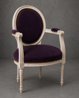 Chaise Médaillon de salle à manger STYLE LOUIS XVI - LES MEUBLES DOBOIS