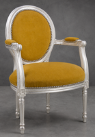 Fauteuil Médaillon moderne STYLE LOUIS XVI - LES MEUBLES DOBOIS