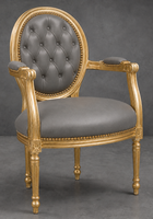 Fauteuil de bureau Médaillon moderne STYLE LOUIS XVI - LES MEUBLES DOBOIS