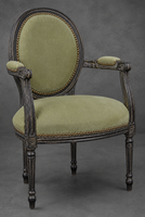 Fauteuil de bureau Médaillon moderne STYLE LOUIS XVI - LES MEUBLES DOBOIS