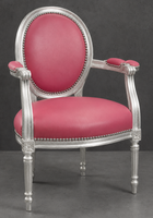 Chaise Médaillon moderne avec accoudoirs - LES MEUBLES DOBOIS