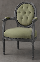 Fauteuil de bureau Médaillon moderne avec accoudoirs - LES MEUBLES DOBOIS