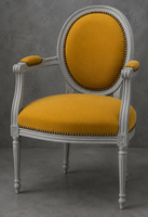 Fauteuil Médaillon moderne pour salon STYLE LOUIS XVI - LES MEUBLES DOBOIS