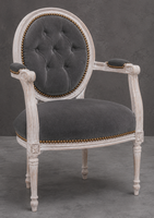 Fauteuil Médaillon moderne STYLE LOUIS XVI - LES MEUBLES DOBOIS