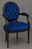 Chaise avec accoudoirs Médaillon moderne - LES MEUBLES DOBOIS