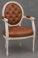 Fauteuil de bureau Médaillon moderne avec accoudoirs - LES MEUBLES DOBOIS