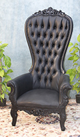 Fauteuil Trône de Style Baroque royal pour château - Meubles Dobois