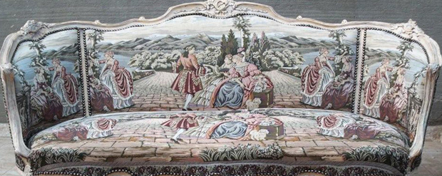 nayar tissu chaise fauteuil bergere canape louis XV louis XVI medaillon cabriolet
