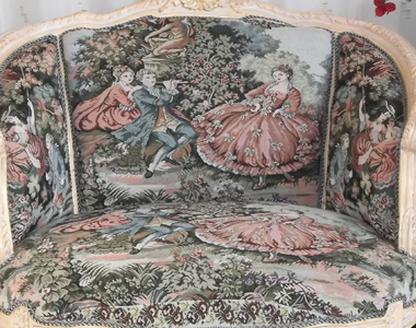 nayar tissu chaise fauteuil bergere canape louis XV louis XVI medaillon cabriolet