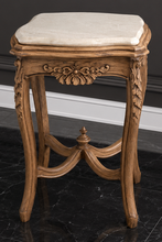 Guéridon Louis XV plateau marbre beige