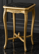 Sellette de style Louis XV plateau marbre rouge