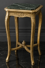 Sellette baroque de style Louis XV plateau marbre crème