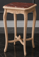 Sellette de style Louis XV galbée avec plateau marbre