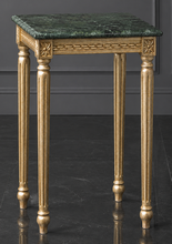 Guéridon de style Louis XVI carré finition noire
