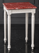 Sellette de style Louis XVI bois doré plateau marbre noir