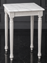 Sellette carrée de style Louis XVI pour entrée plateau marbre