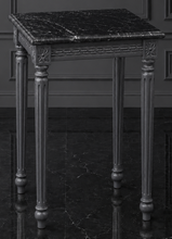 Sellette carrée style Louis XVI plateau marbre pour vase