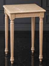Colonne sellette de style Louis XVI plateau en marbre