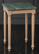 Sellette de style Louis XVI cannelée plateau marbre crème